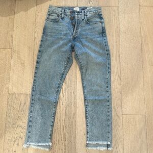 Vintage wash mid rise alive Olivia denim jeans 24